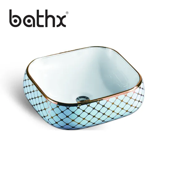 Hand Made Wash Basin Commercial Artificial Stone Sink for Bathroom