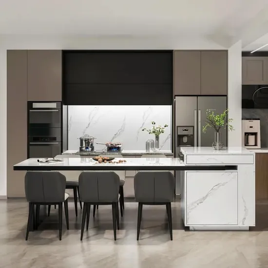 Luxurious Sintered Stone TV Wall Cladding for Elegant Interiors