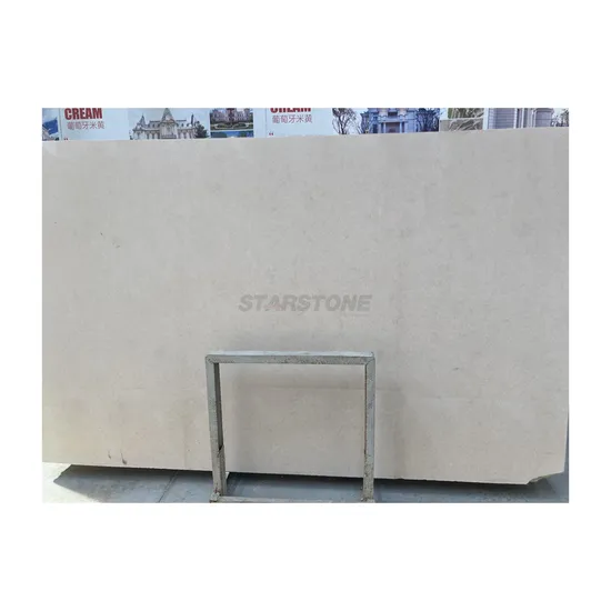 Starstone Natural Marble Stone Beige Cream Portugal Limestone Beige Slab for Project