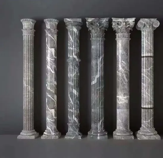 Hollow/Solid Marble Column Carved Stone Roman Pillar Ionic Column