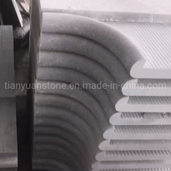 Flamed Surface Natural Absoutely Black G684 Granite Pool Coping with Bullnose Edge