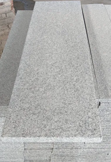 Natural Stone G603 luna white granite Steps for outdoor decoration