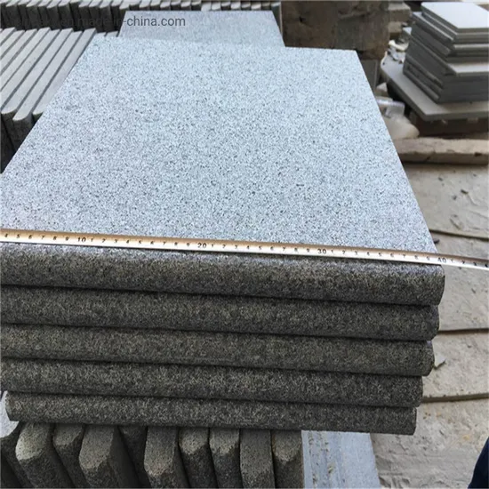 Black Dark Grey Granite Swimming Pool Coping Stone / Paving Stone