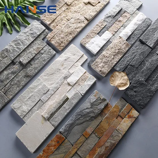 Hot Sale Natural Decorative Stone Slate Column Grey Slate Culture Stone Slate Bricks for Fence Wall Decoration for Sale 