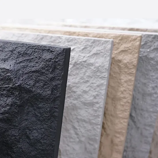 Customized Building Exterior Decorative Cladding Artificial Cultural Slate Veneer PU Faux Stone Wall Panels 