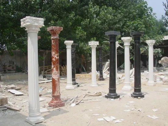 Customized Natural Marble/Granite Column/Roman Column/Stone Pillar/Stone Column for Garden Decoration 