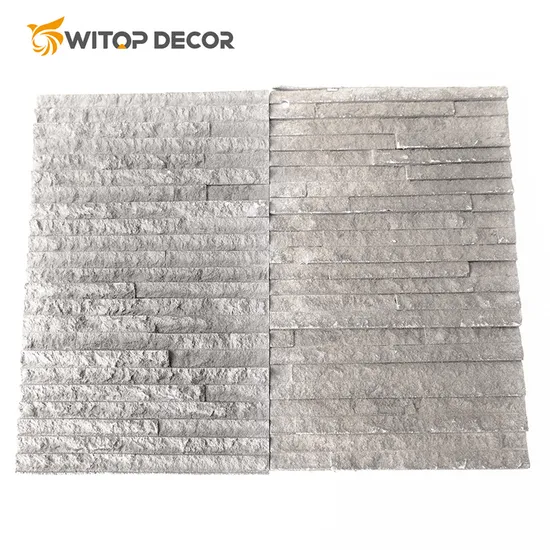 Natural Flexible Thin Stone Veneer with Brushed Surface for Columns and Pillars 