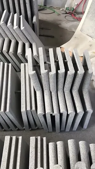 Bullnose Edge G684 Black Stone Swimming Pool Copping Tile with Patio Stone 