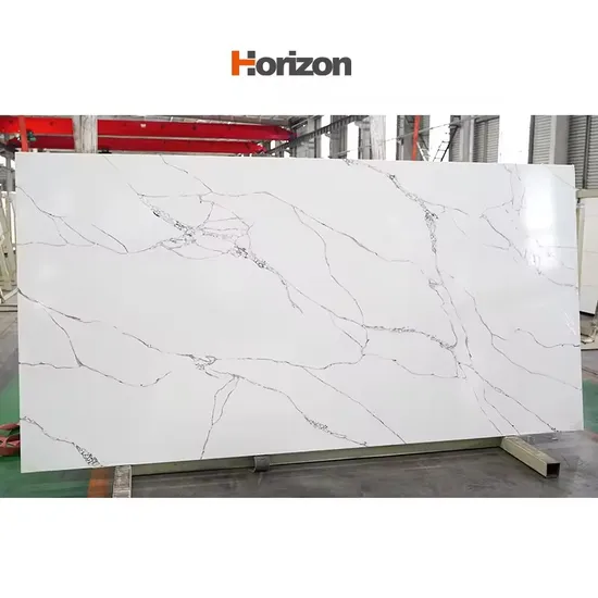 Artificial Low Silica Kitchen Counter Top Quartz Stone for Corner Cabinet Quartz Stone Slab Countertop More Affordable Compare with Mable and Granite 