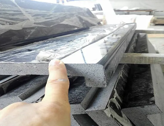 Straight Edge Honed Dark Black Color G684 Swimming Pool Coping Stone 