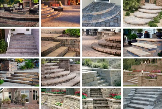 Stone Stair Staircase Tread Outside Stairs Outdoor Granite Steps 
