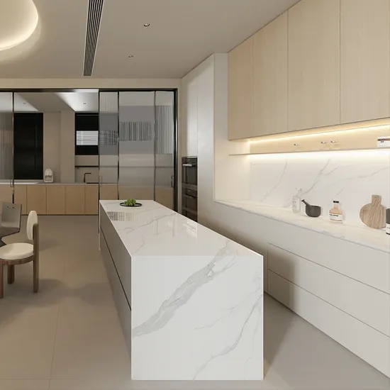 Sintered Slab Artificial Stone Wall Cladding Countertops Sintered Stone Glossy 007 