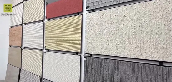 Factory 3D Inkjet Cladding Panels Fireproof Material Ms Line Stone Cladding Board Flexible for Wall Veneer 