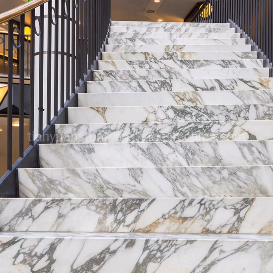 Beige Limestone Interior Steps