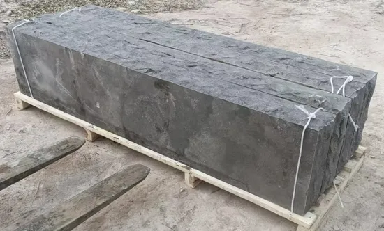 Natural Selected flamed/Brushed Black/Blue Limestone Steps for outdoor/exterior landscaping project 